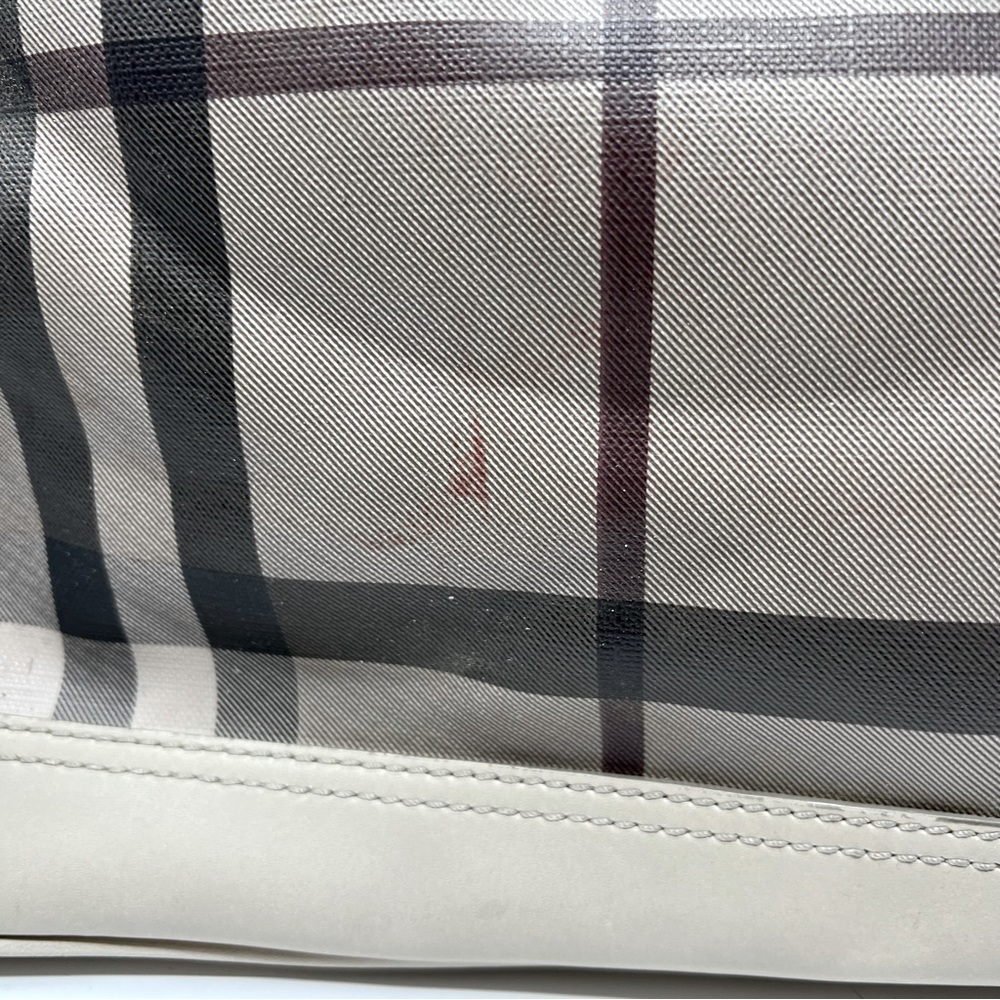 BURBERRY Canterbury Smoked Check Tote Bag Grey - Picture 3 of 10